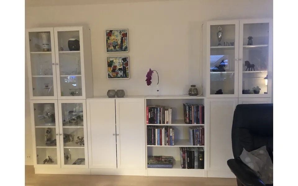 Alfa Hvid Bogreol Opstilling 316 Cm Bred