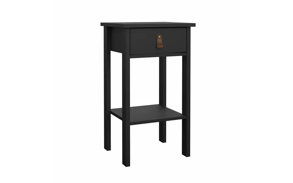 Lund Natbord Med 1 Skuffe Fås I Mat Sort