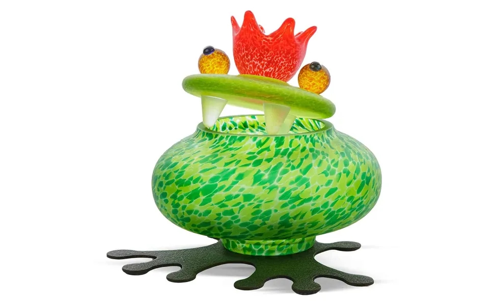 Glasfrø Med Låg, Grøn - Borowski Glaskunst