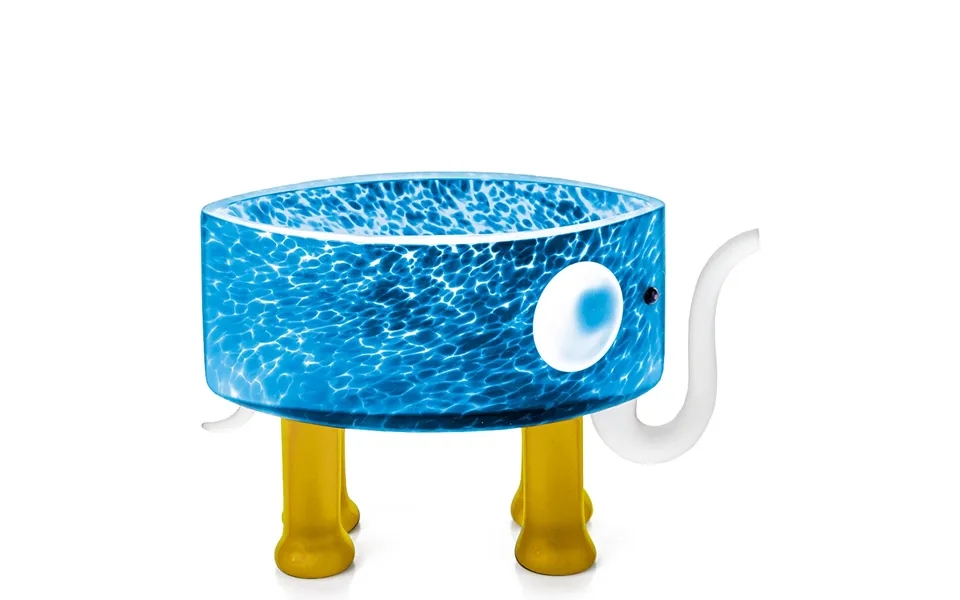 Glaskunst Elefant Skål. Formidabel Håndlavet Og Mundblæst Kunst I Glas Borowski