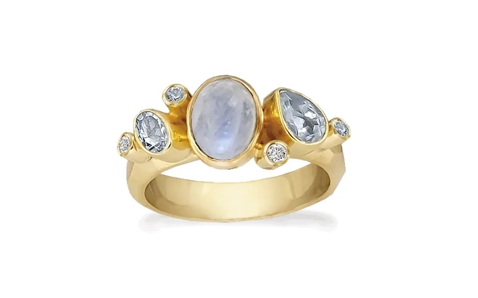 Rabinovich - Ring Med Månesten, Forgyldt