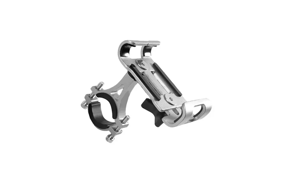 Aluminium Mobilholder Til Cykel Motorcykel - Titan Grå