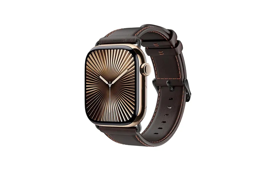 Apple Watch 42 44 Se 45 46 49mm - Dux Ducis Business Ægte Læderrem