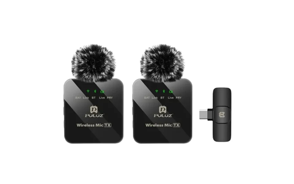 Professionel Trådløs Clip-on Mikrofon Til Usb-c 2 Stk.