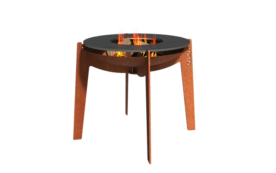 Bålfad Ø60 Cm Med Ben Og Stegeplade