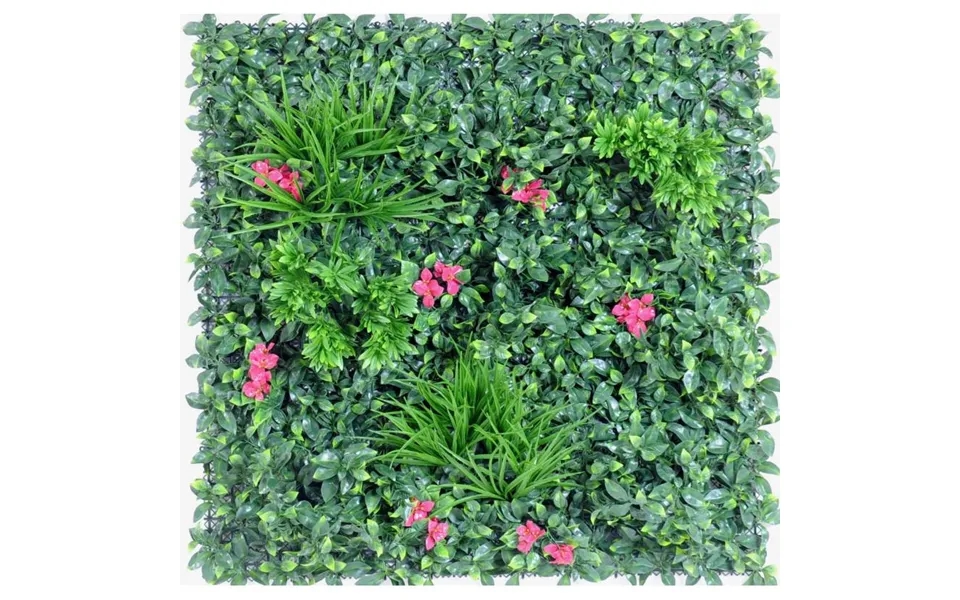 Kunstig Plantevæg 100 X 100 Cm Fuchsia