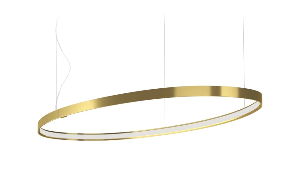 Panzeri Zero Elipse Messing 130 X 59 Cm 2.700 Kelvin Varm Hvid Farve