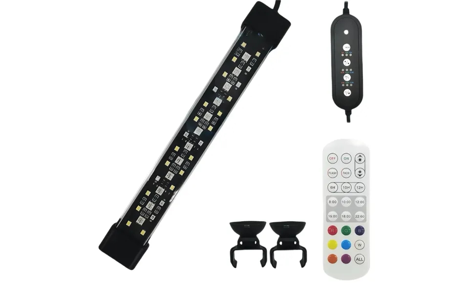 30 Cm Akvarie Armatur - 10w Led, Rgb Nw, Ip68