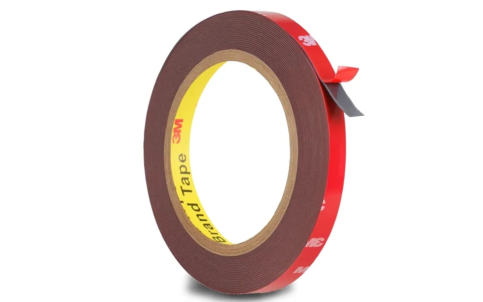 3m Dobbeltklæbende Tape 8mm - Til Strips, 5 Meter Rulle