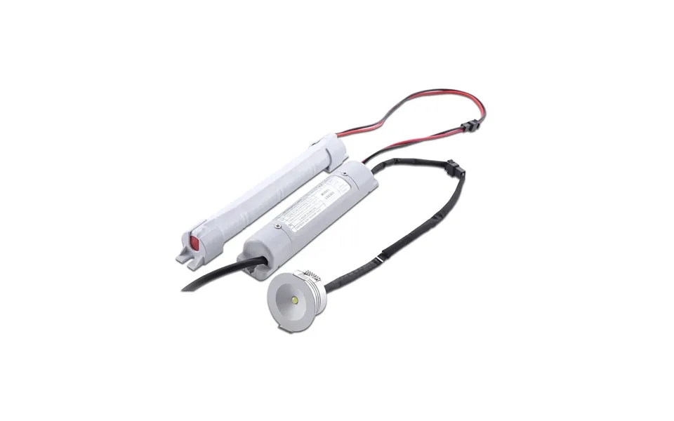 3w Led Nødbelysning Til Indbygning - 5500k, 3 Timers Batteritid, Ip20, Hvid