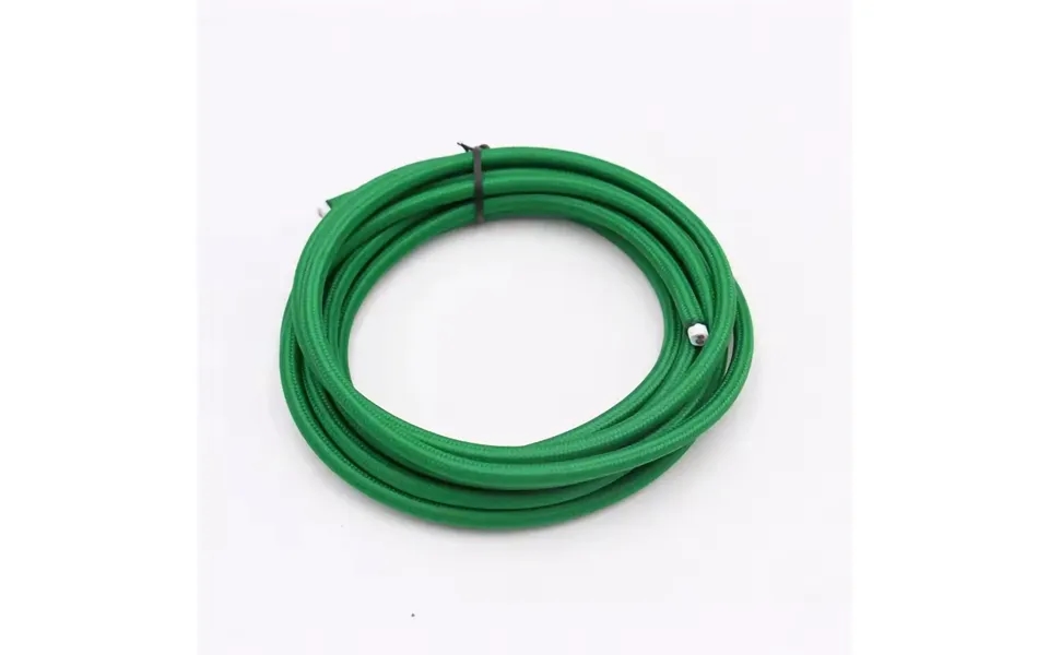 5m Stofledning 2x0.75 Mm , Tekstil - 230v, Mørkegrøn