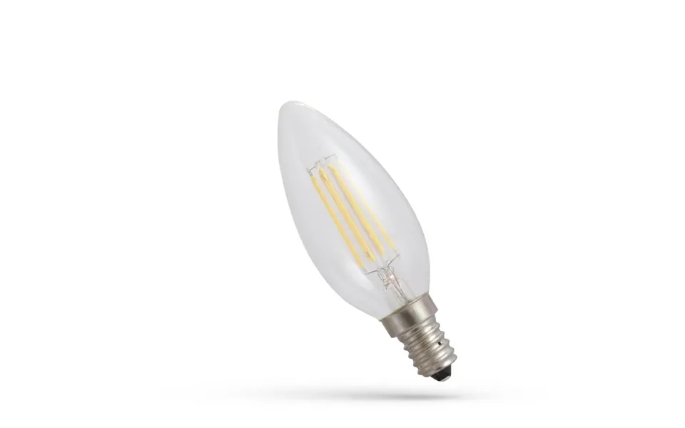 E14 4w Led Pære - C35, Kultråd, Ekstra Varm Hvid, 1800k