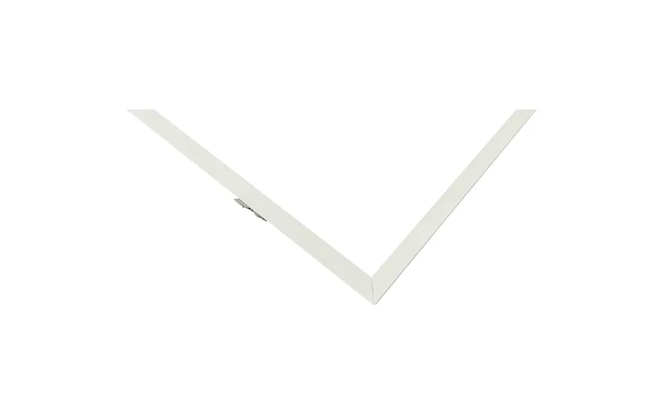 Indbygningsramme Til 120x30 Led Panel - Ny Model, Passer Til Troldtekt Uden Tilpasning, Hvid Kant