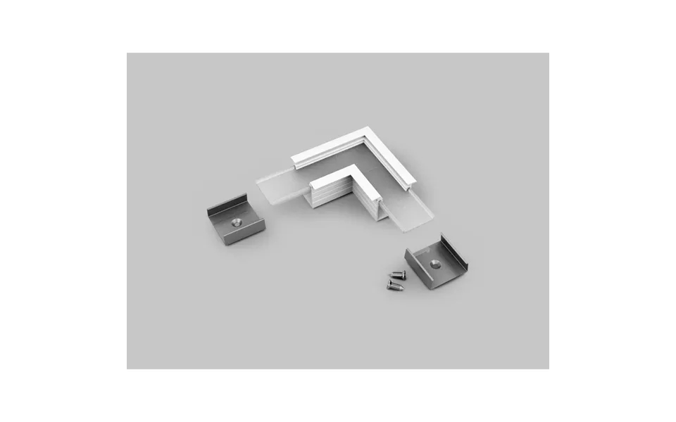 Profilsamler Linea-in20 90deg - Hvid Lakeret