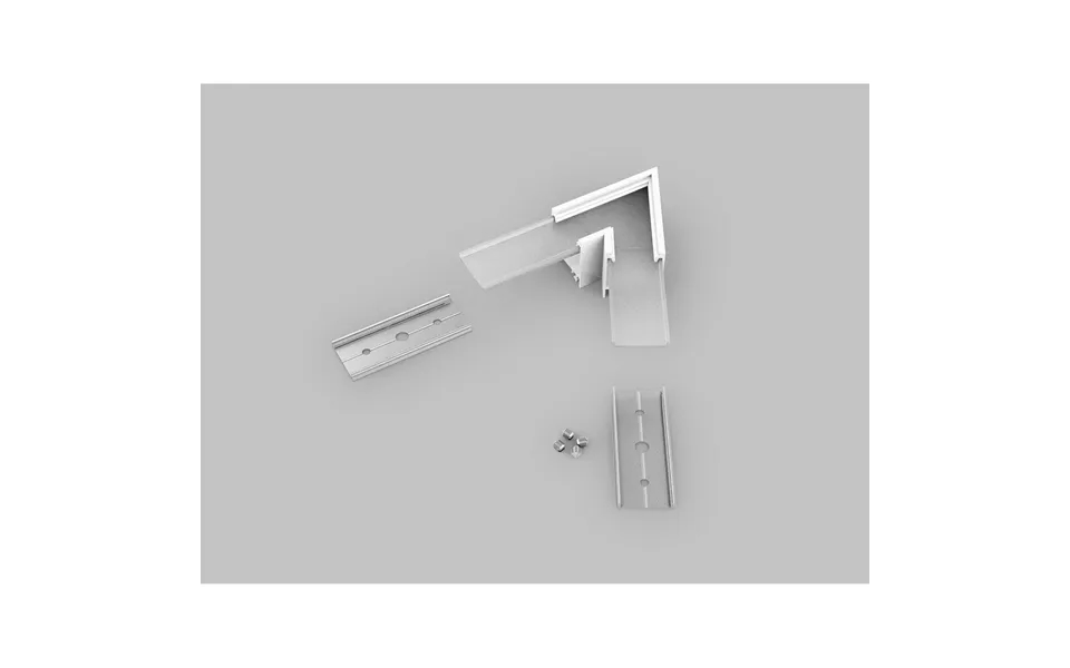 Profilsamler Linea20 60deg - Hvid Lakeret