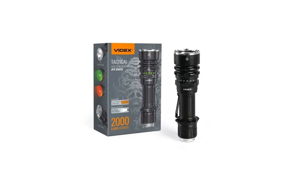 Taktisk Led-lommelygte - Kold Hvid