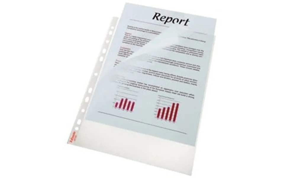 Plastlomme Esselte A4 Med Præg - 115 Mic