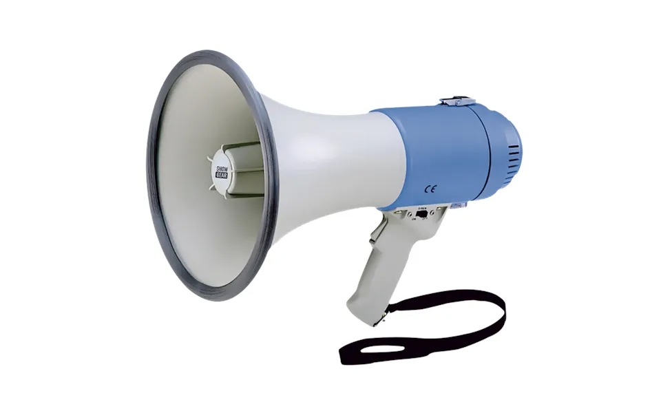Megafon Med Sirene Og Justerbar Volumen. 25 Watt