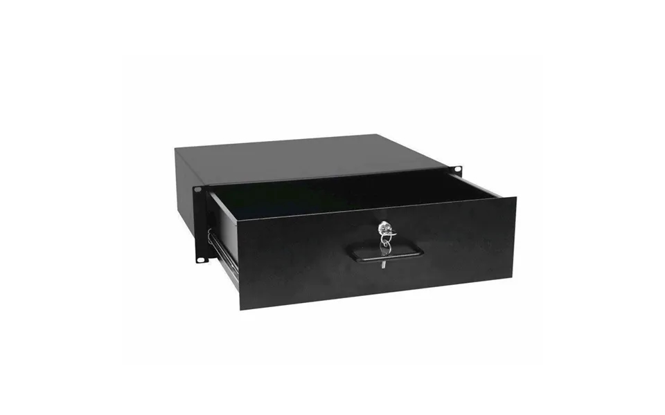 Rackskuffe I Stål. 3 Unit. Dybde 38,5 Cm. Med Lås