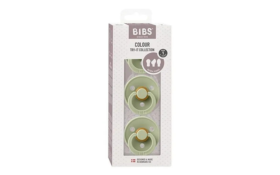 Bibs Try-it Colour Size 1 Sage 3 Pack