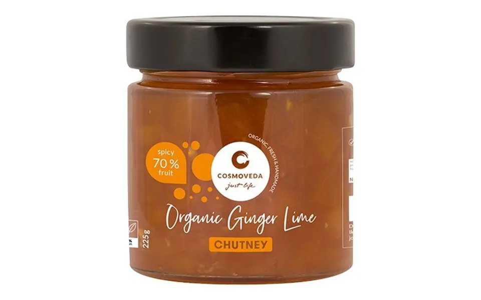 Chutney Ingefær Lime Økologisk - 225 Gram