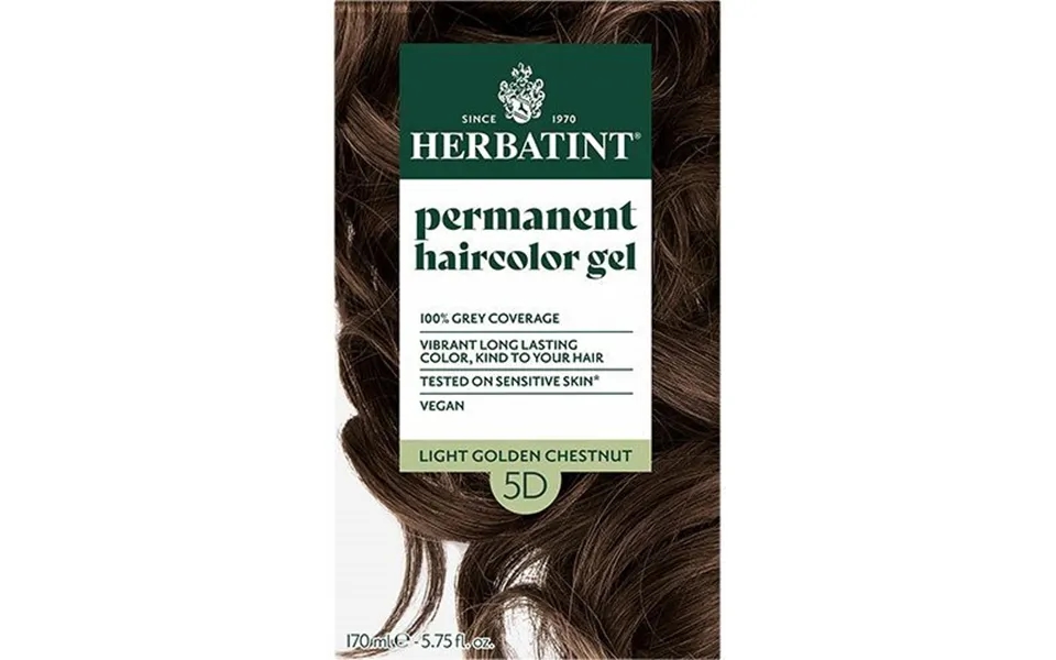 Herbatint 5d Hårfarve Light Golden Chestnut - 170 Ml.