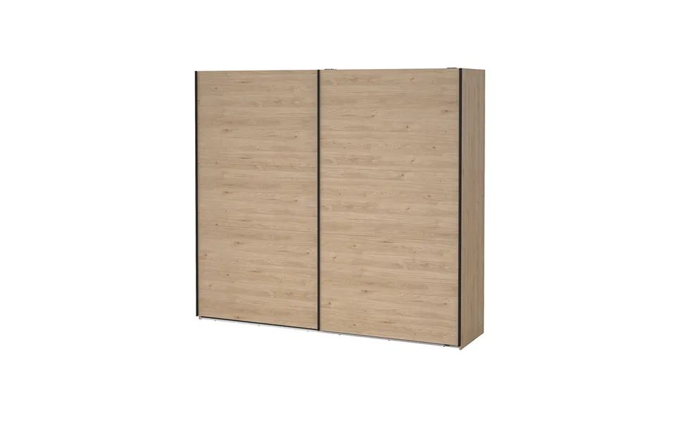 Como Skydedørsskab 2 Låger 245x220cm Eg Dekor