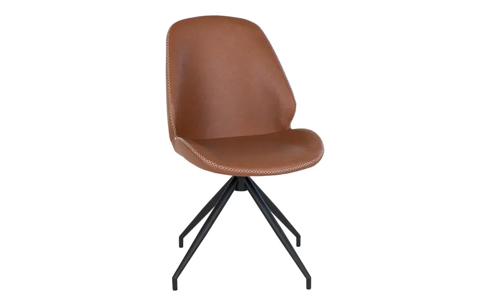 Montecarlo Spisestuestol Drejefod Pu Kunstlæder Brun