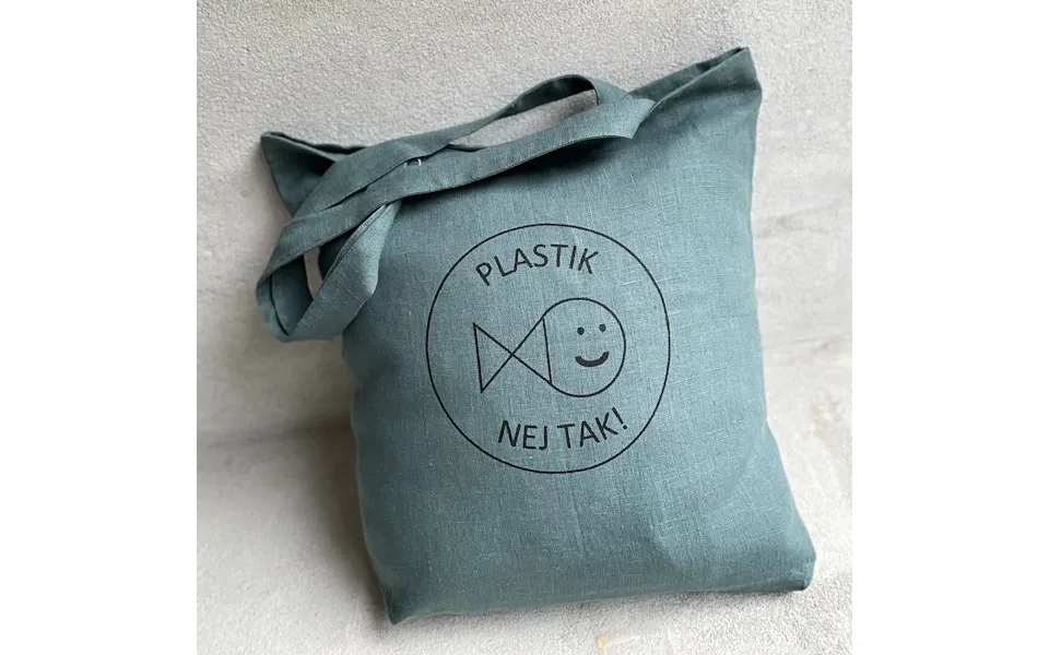 Hørtaske Teal - Nej Tak Til Plastik