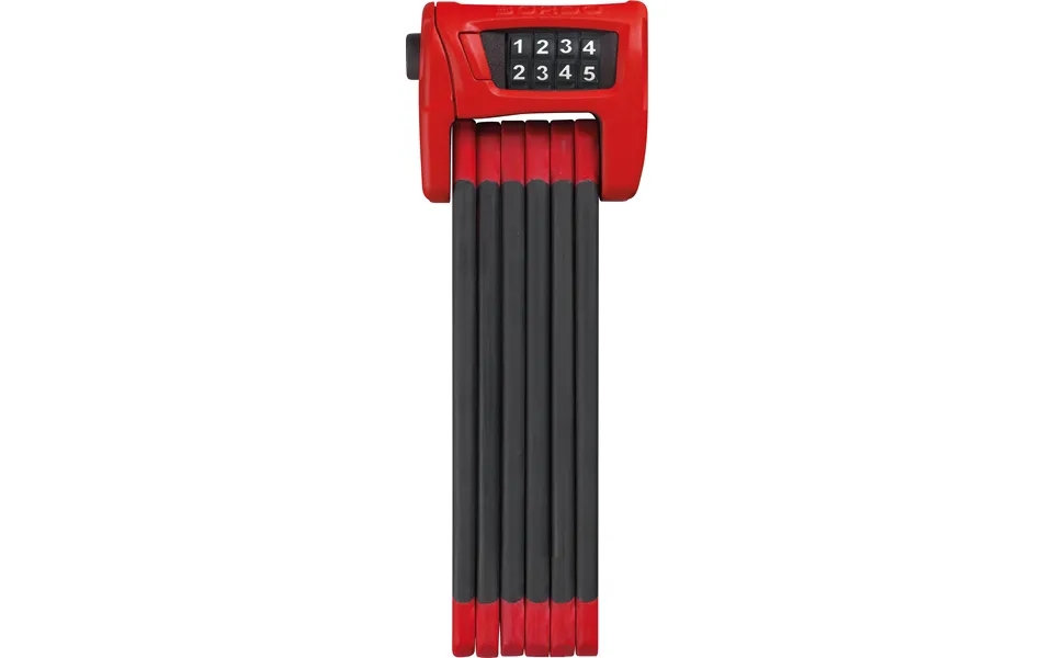 Abus 6100 Bordo Combo Foldelås - Rød