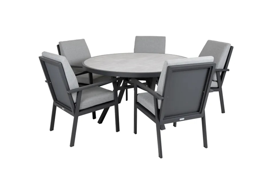 Samvaro Diningsæt Antrasit. - Havemøbelsæt
