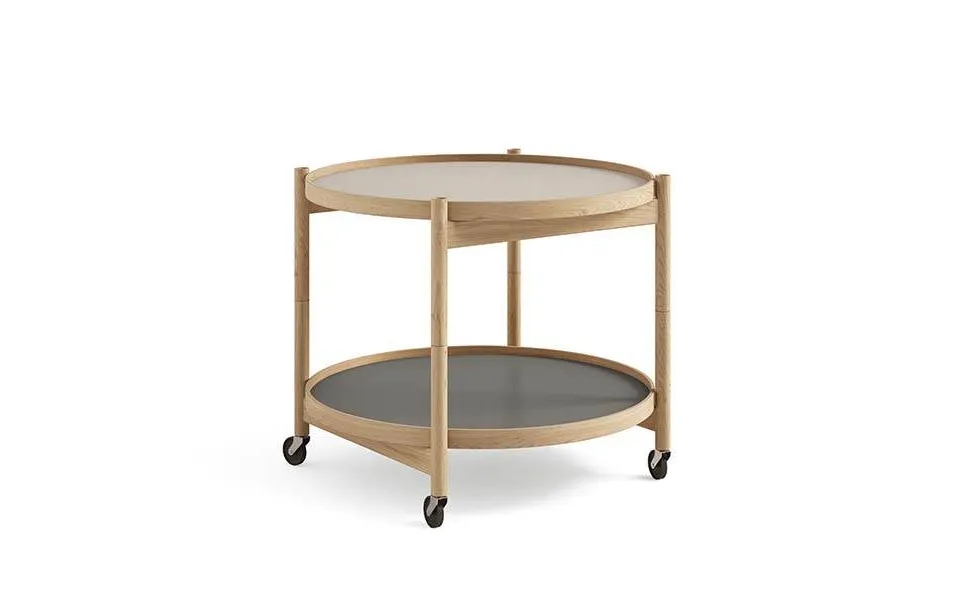 Brdr. Krüger Bølling Bakkebord 60 Cm. - Eg Olie, Bakke 1 Stone Bakke 2 Clay