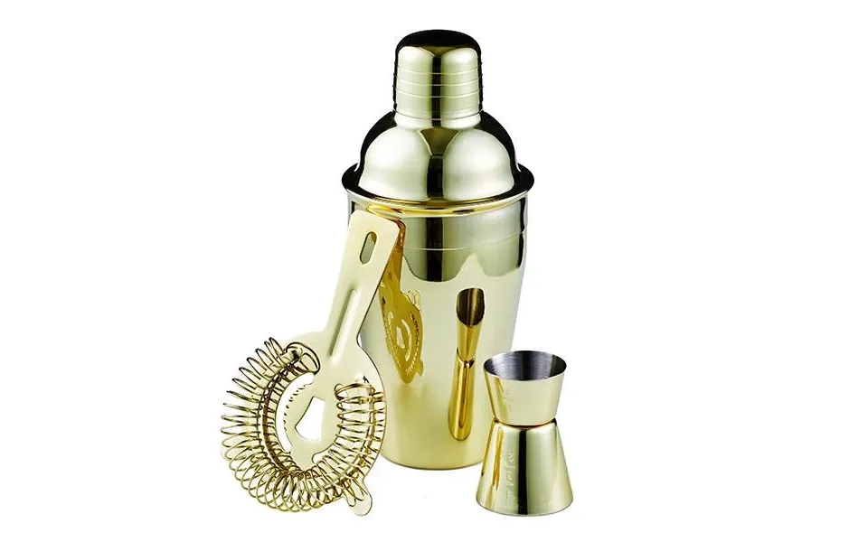 Bredemeijer Barsæt 3 Dele 0,5 L. - Messingfarvet