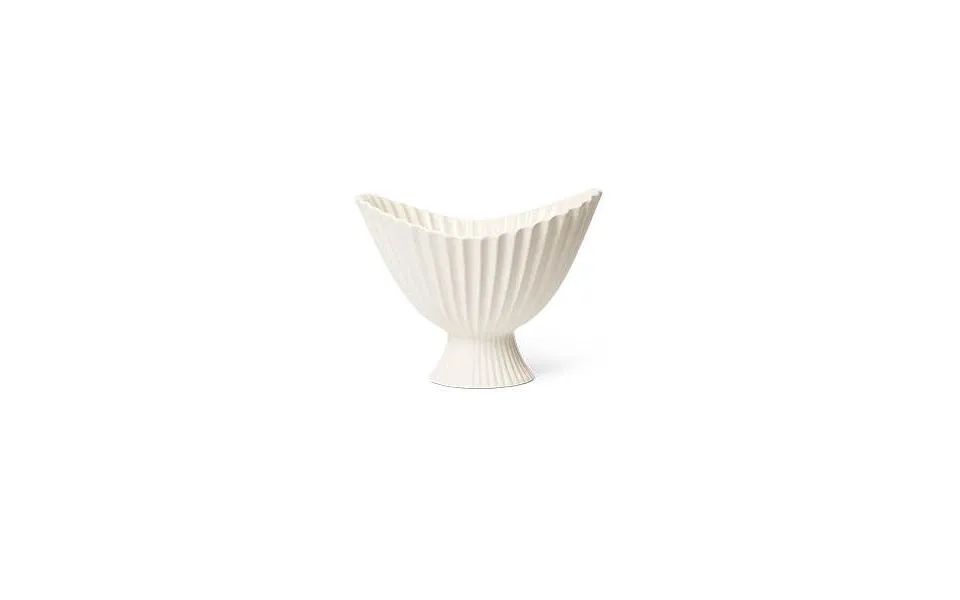 Ferm Living Fountain Bowl, Large - Off-white
