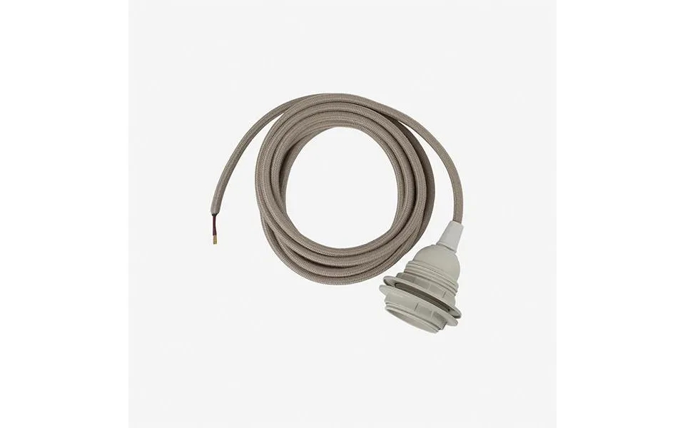 Oi Soi Oi Stofledning Med Fatning E27 - Cashmere