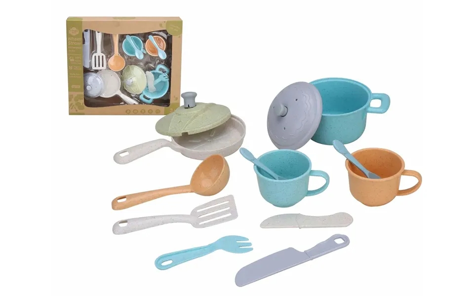 Bioplast Køkkensæt - Pastelfarver