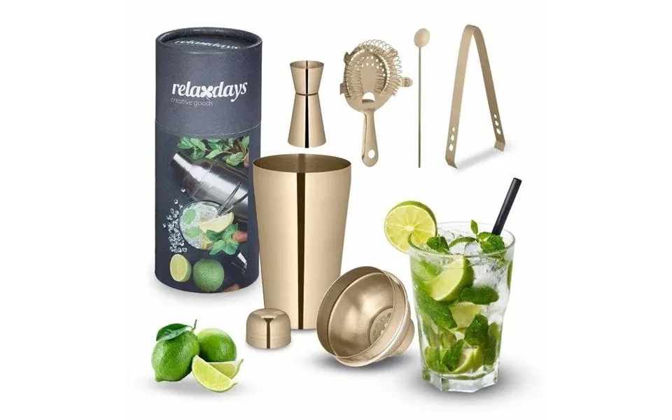 Cocktail Shaker Sæt I 5 Dele