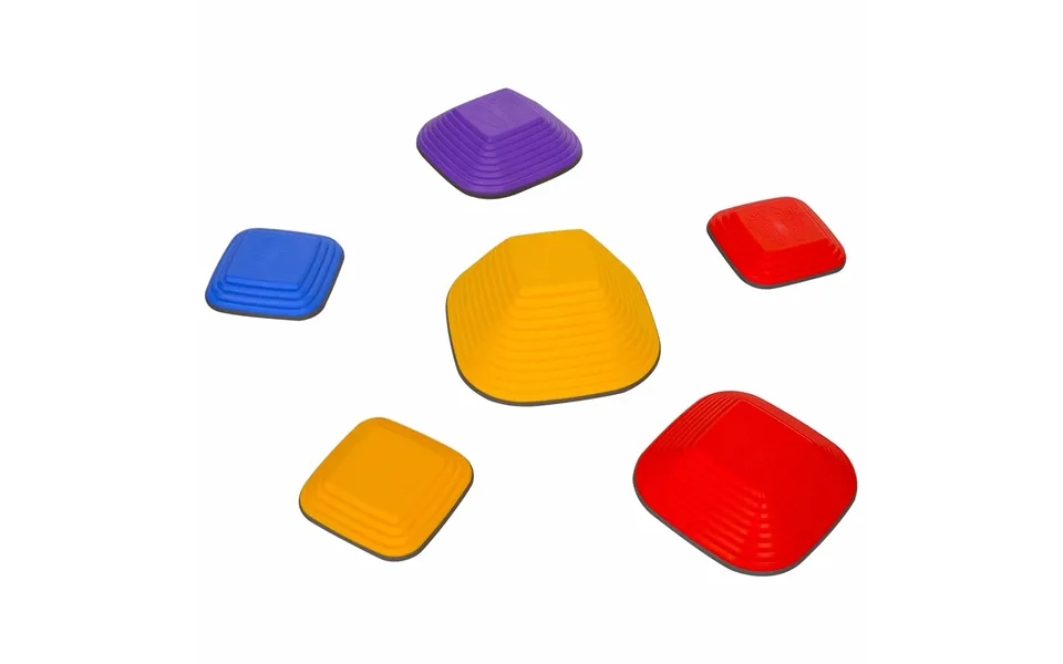 Flodsten - 6 Stk. Balancesten I Firkantet Form