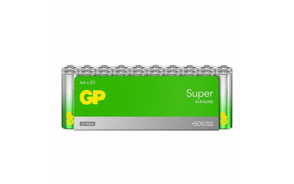 Gp Super Alkaline Batteri Aa Lr6 20-pak