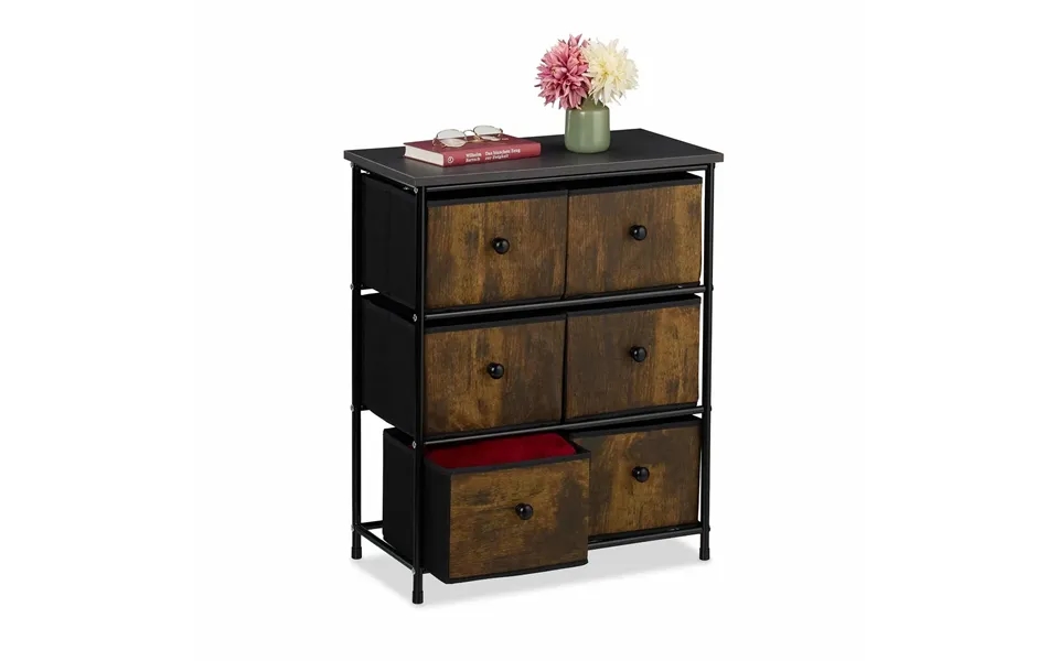 Kommode Med 6 Rum Alsidig Opbevaringsenhed