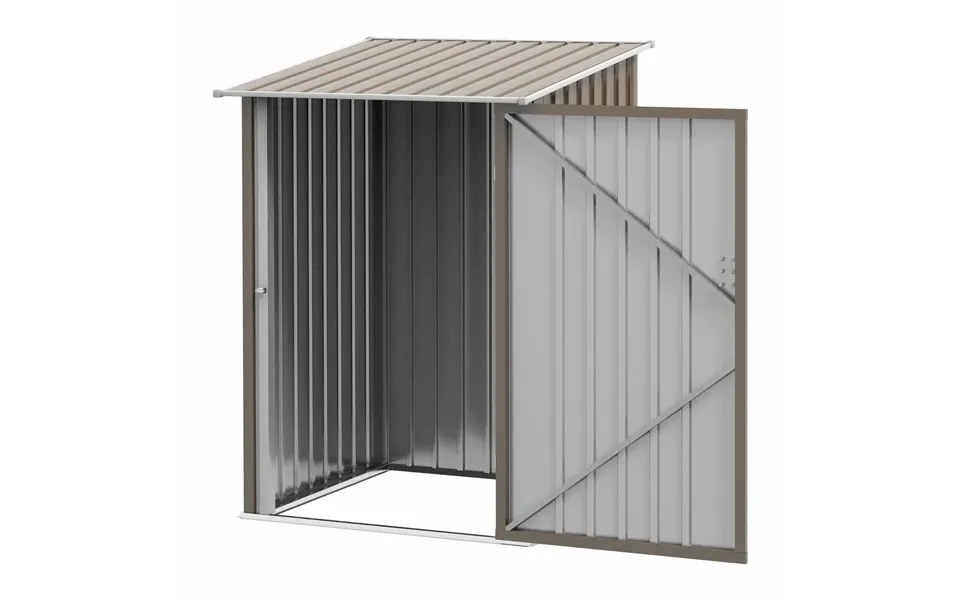 Låsbart Redskabsskur I Stål 0,92 M Brun