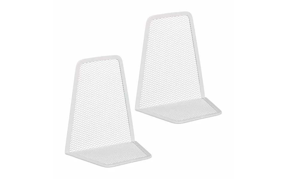 Metal Bogstøtte - Sæt Med 2