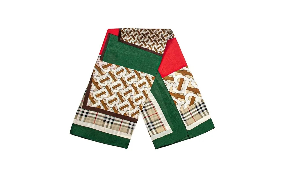 Mønstret Tørklæde - Brun, Nr. 24