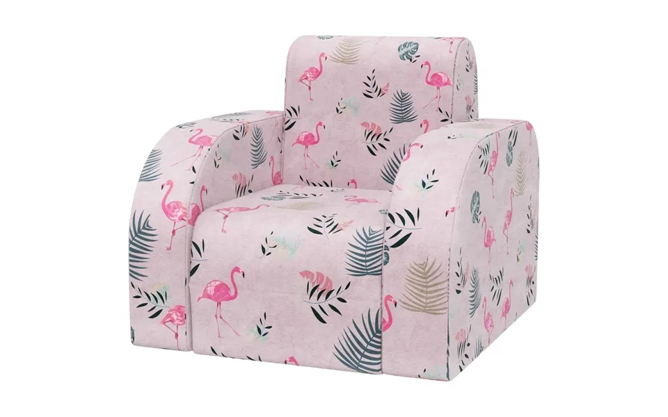 Sammenfoldelig Børnelænestol Med Flamingomønster