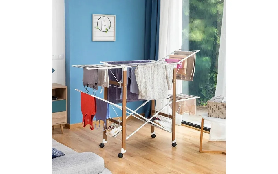 Sammenfoldelig Lodret Tørretumbler Med Hjul Dreeyl Innovagoods 38 Barer