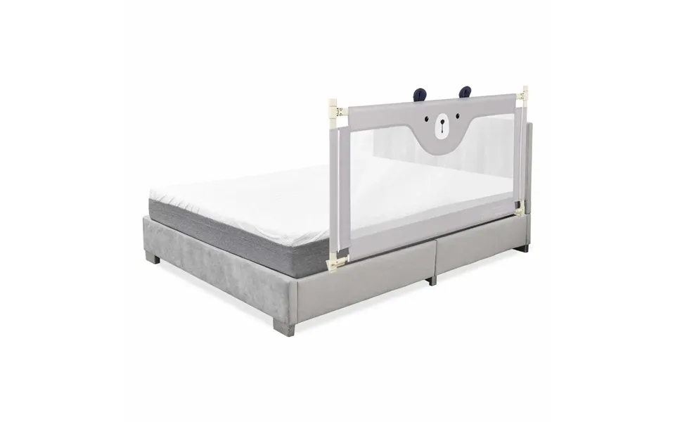 Sengehest Sammenklappeligt Sengegelænder Til Småbørn 145 X 25 X 101,5 Cm Grå