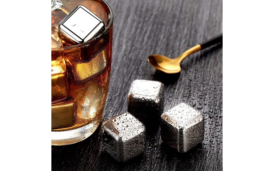 Whiskysten I Rustfrit Stål - Sølv