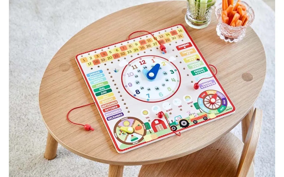 Læringstavle Kalender Og Klokken