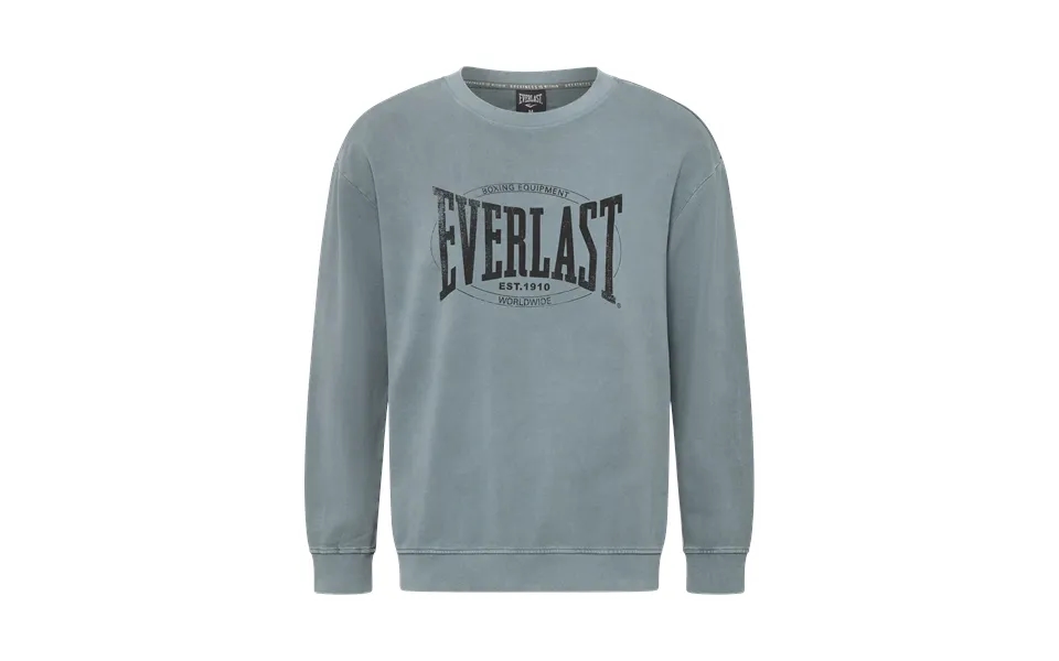 Everlast Washed Logo Crew Sweat - Blue
