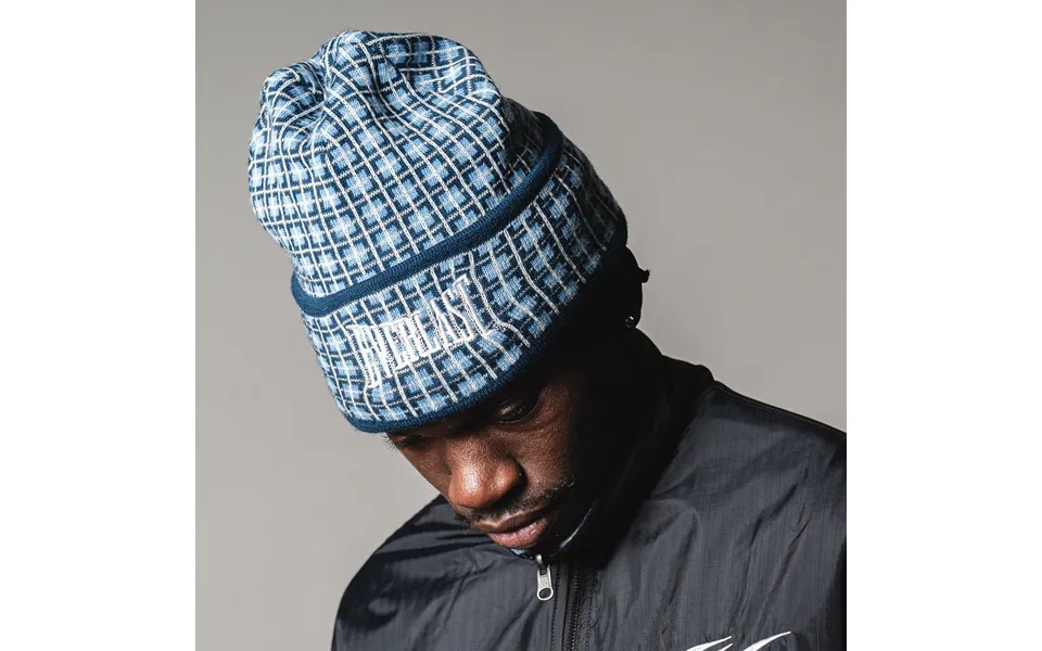 Reversible Checkmate Beanie - Navy